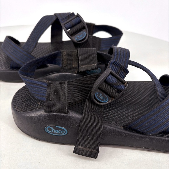 CHACO | Men’s Z1 Classic Adjustable Strap Sandals in Linear Blue | Sz 10 - Picture 5 of 11